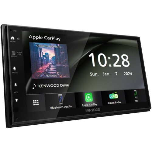 Kenwood DMX5023DABS 2 DIN Fejegység, Apple CarPlay, Android Auto