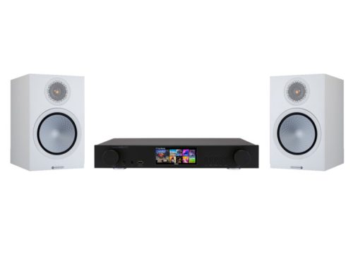 Cocktail Audio N25AMP fekete + Monitor Audio Silver 100 7G fehér sztereó szett