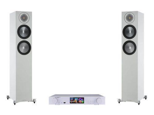 Cocktail Audio N25AMP ezüst + Monitor Audio Bronze 200 6G fehér sztereó szett