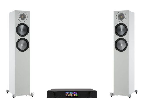 Cocktail Audio N25AMP fekete + Monitor Audio Bronze 200 6G fehér sztereó szett