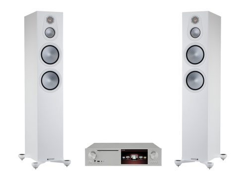 Cocktail Audio X35 ezüst + Monitor Audio Silver 300 7G fehér sztereó szett