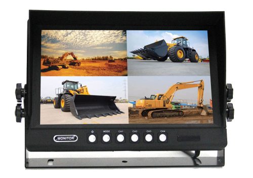 RIS RM-905QDVR 9" Quad Monitorba épített adatrögzítő (4 Pin)